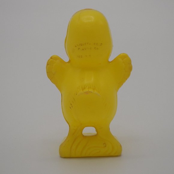 3.5" Vintage 1950's Knickerbocker Plastic Company Easter Basket Chick Toy - Picture 3 of 10
